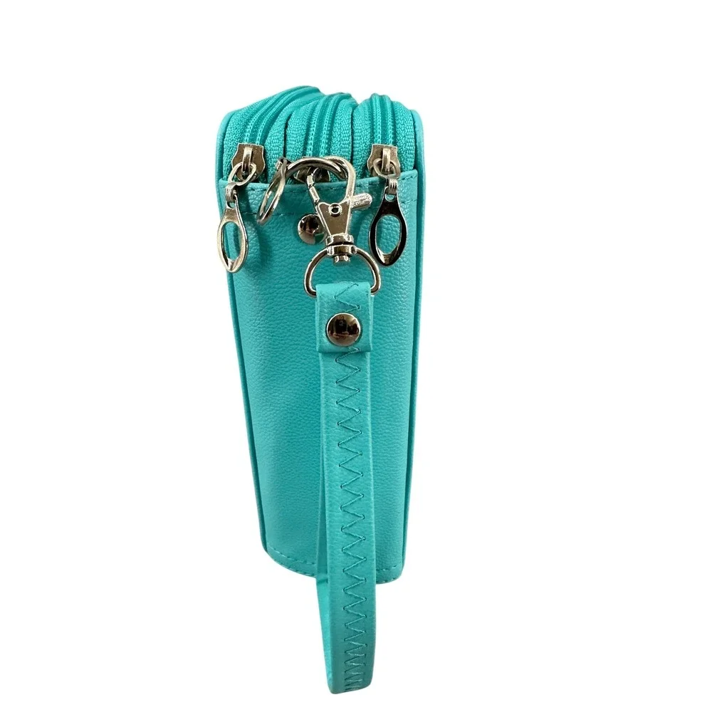 Unbranded teal zippered